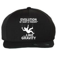 Evolution Is Just A Theory Like Gravity Wool Snapback Cap