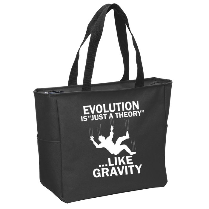 Evolution Is Just A Theory Like Gravity Zip Tote Bag