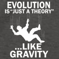 Evolution Is Just A Theory Like Gravity Vector Backpack