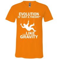 Evolution Is Just A Theory Like Gravity V-Neck T-Shirt
