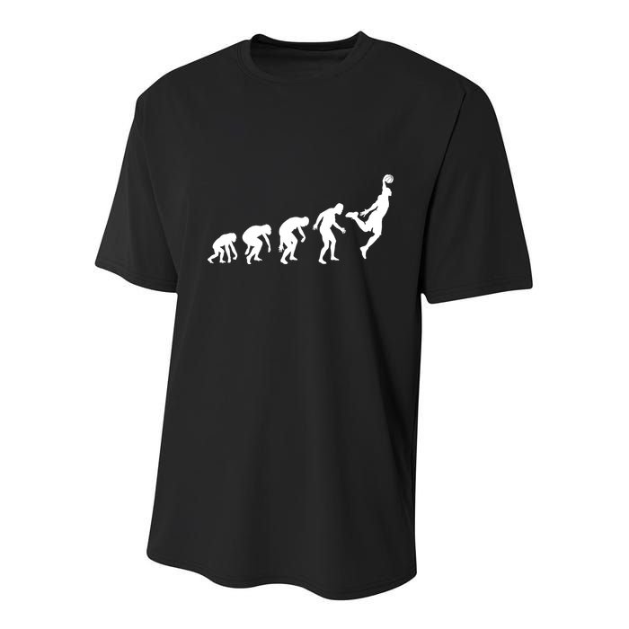 Evolution of a Hooper Basetball Player Design Youth Performance Sprint T-Shirt