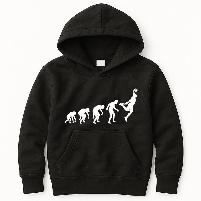 Evolution of a Hooper Basetball Player Design Kids Hoodie