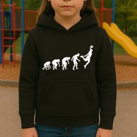 Evolution of a Hooper Basetball Player Design Kids Hoodie