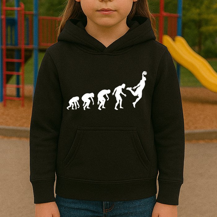 Evolution of a Hooper Basetball Player Design Kids Hoodie