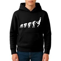 Evolution of a Hooper Basetball Player Design Kids Hoodie