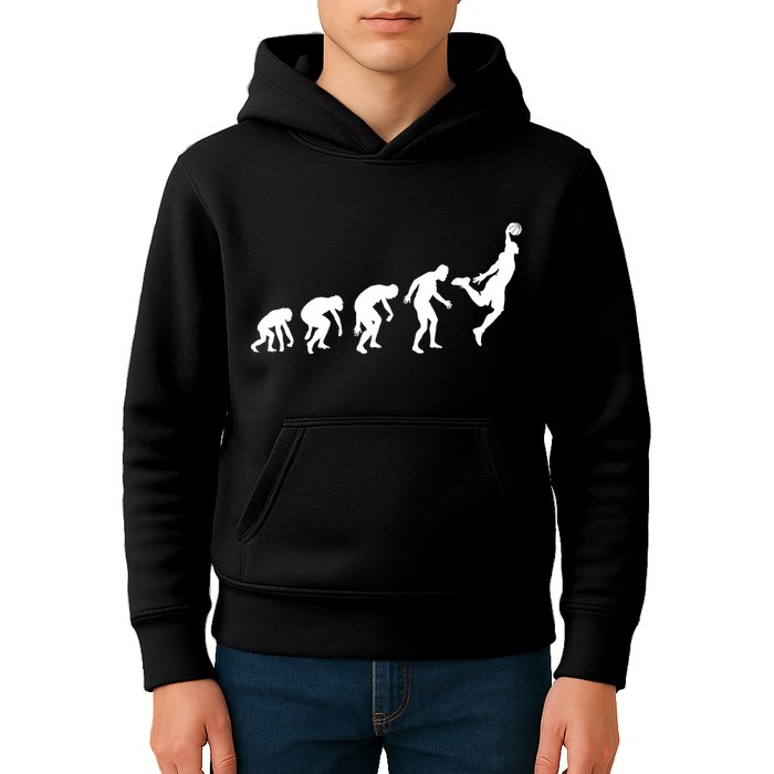 Evolution of a Hooper Basetball Player Design Kids Hoodie