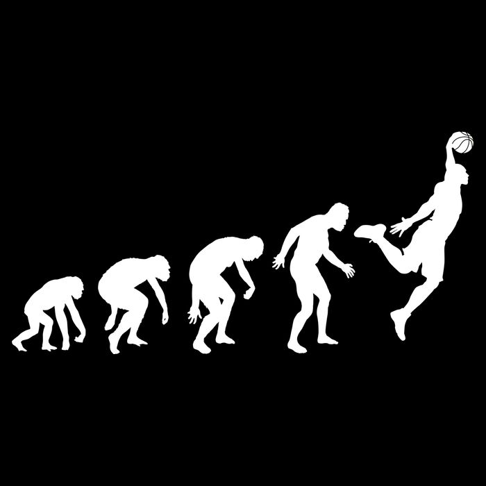 Evolution of a Hooper Basetball Player Design Kids T-Shirt