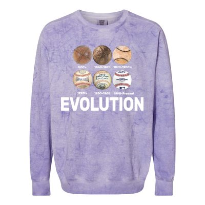 Evolution Of Baseball Colorblast Crewneck Sweatshirt