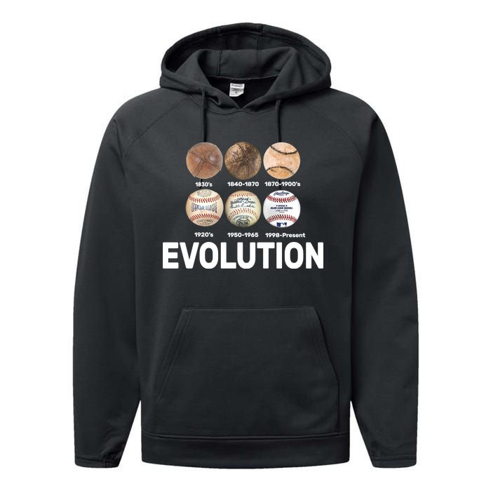 Evolution Of Baseball Performance Fleece Hoodie