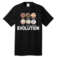 Evolution Of Baseball Tall T-Shirt