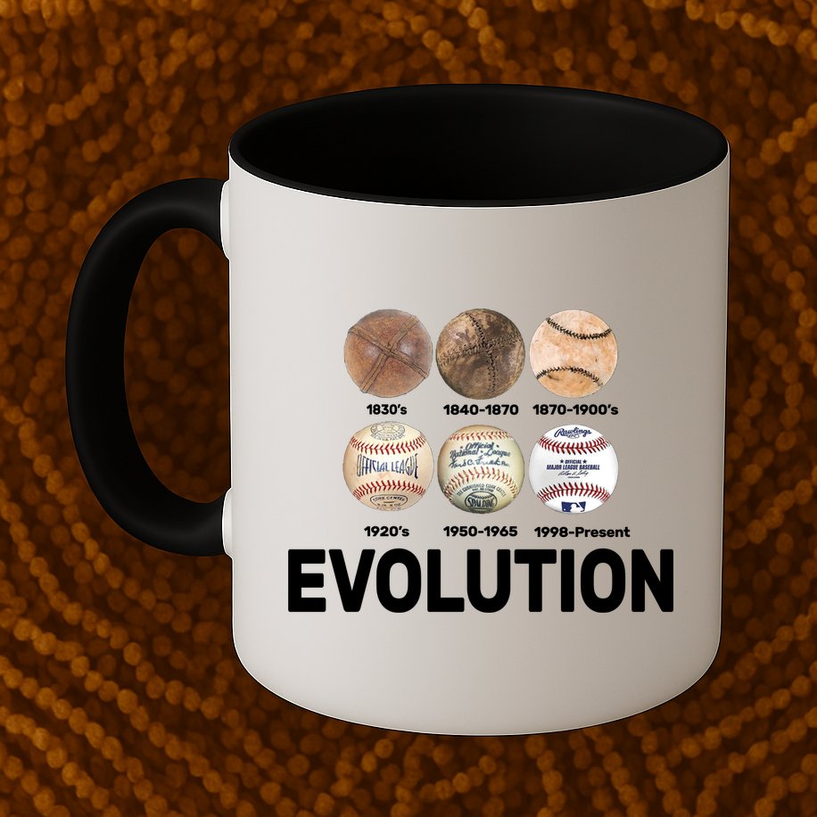 Evolution Of Baseball Mug