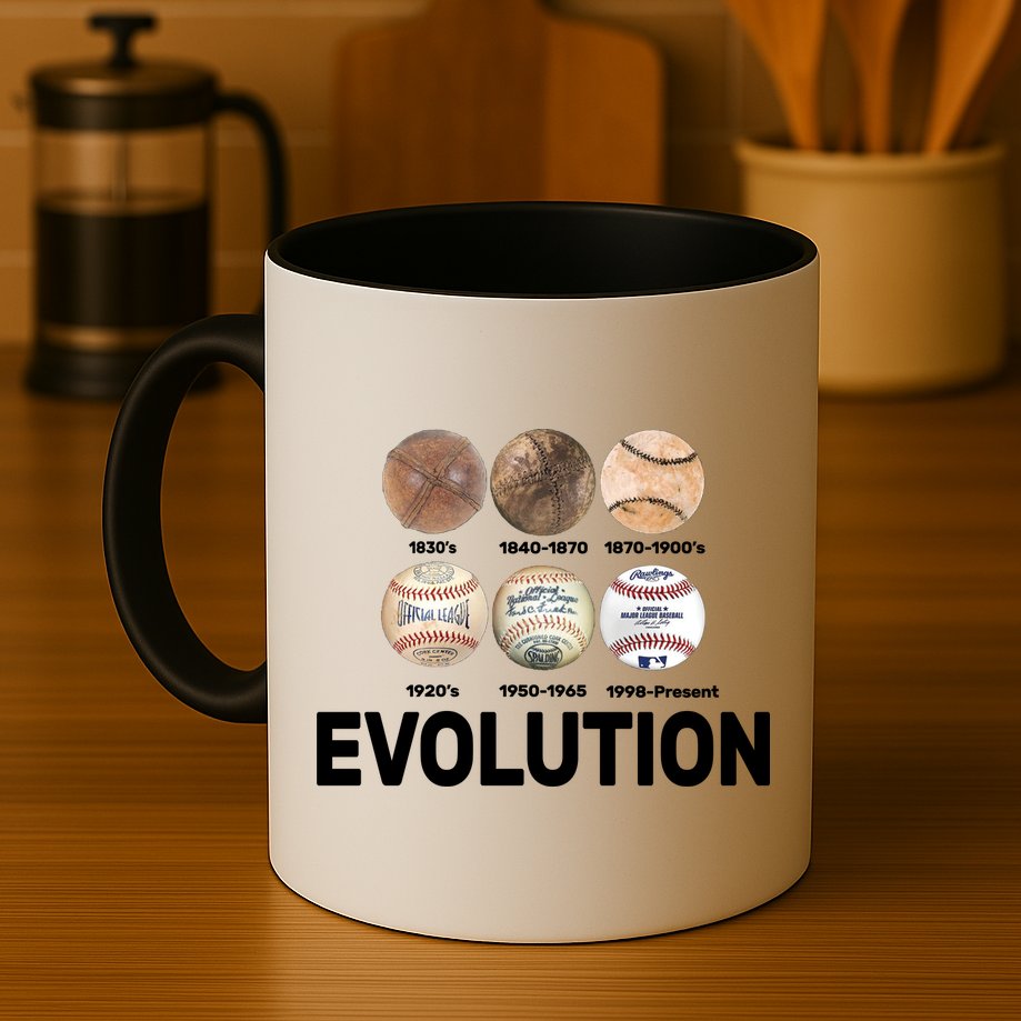 Evolution Of Baseball Mug