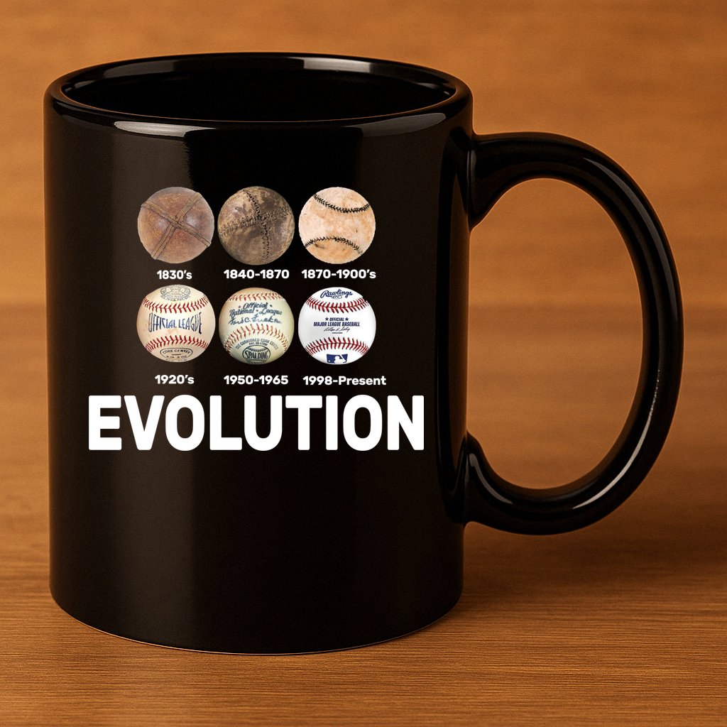 Evolution Of Baseball 11oz C Handle Ceramic Mug