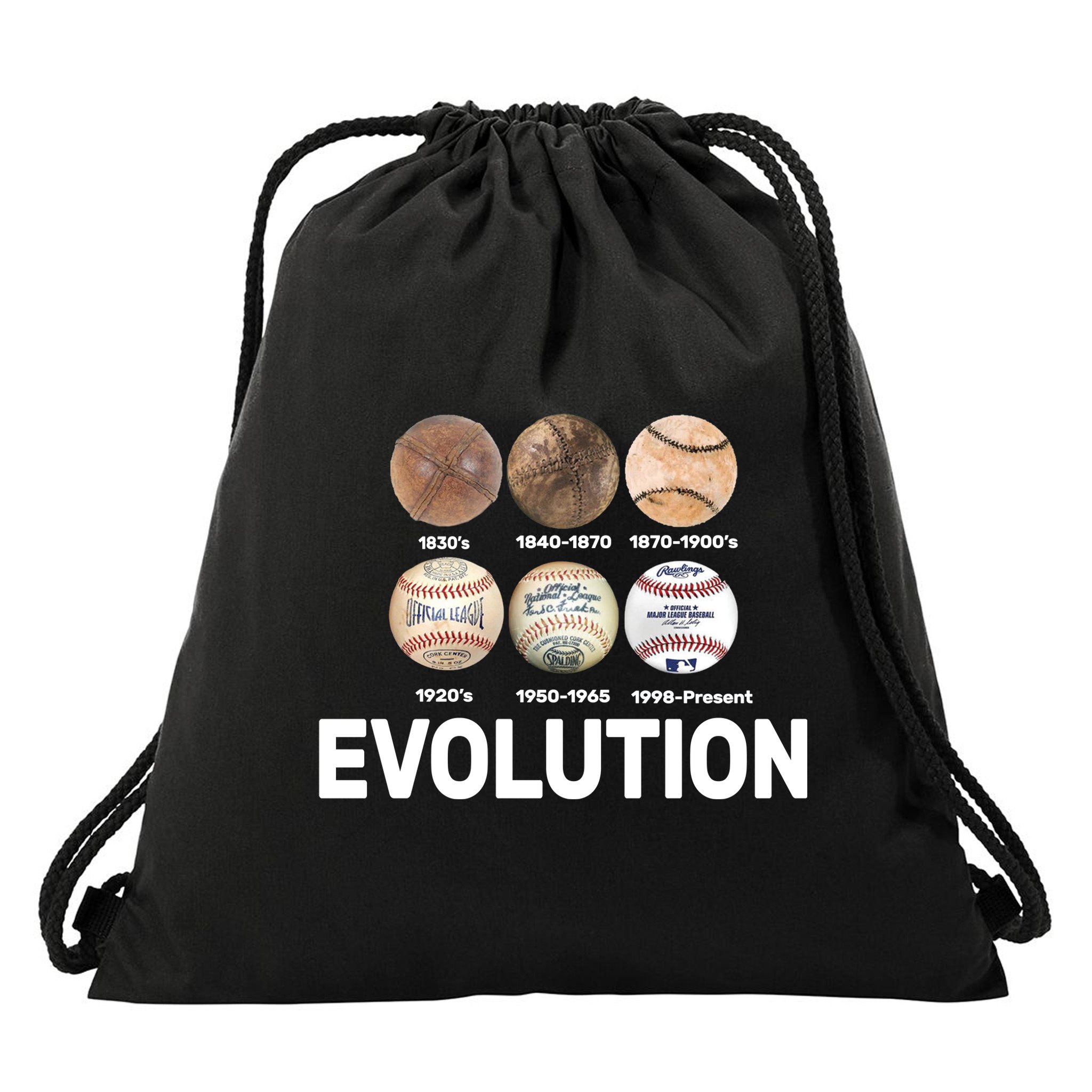 Evolution Of Baseball Drawstring Bag