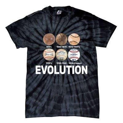 Evolution Of Baseball Tie-Dye T-Shirt