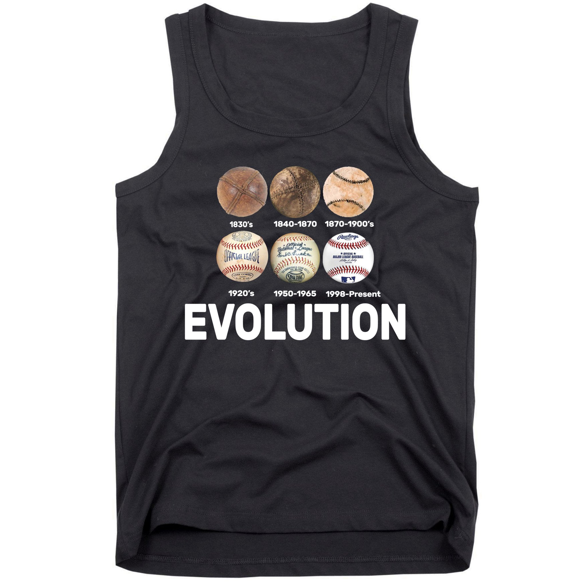 Evolution Of Baseball Tank Top