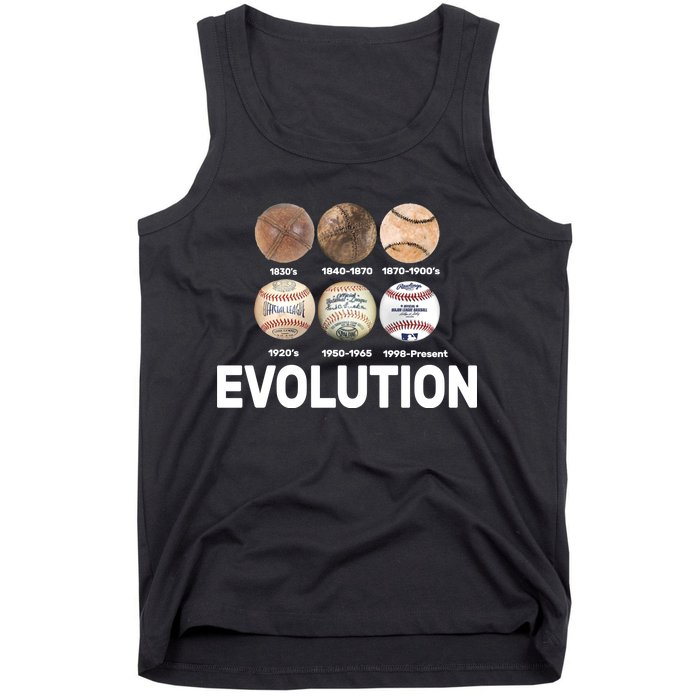 Evolution Of Baseball Tank Top