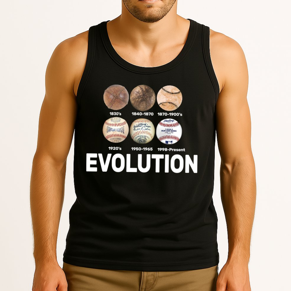 Evolution Of Baseball Tank Top