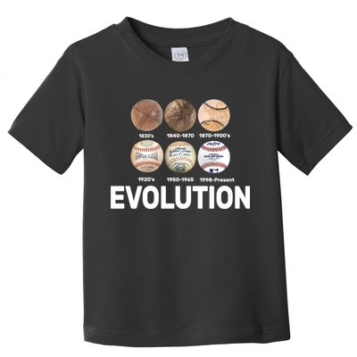 Evolution Of Baseball Toddler T-Shirt