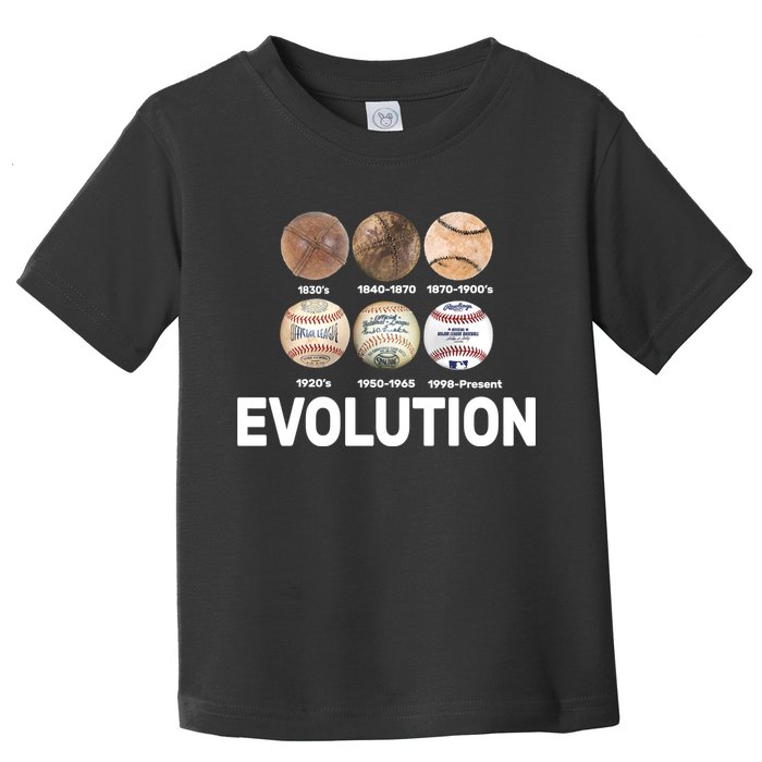 Evolution Of Baseball Toddler T-Shirt