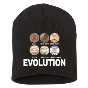 Evolution Of Baseball Short Acrylic Beanie