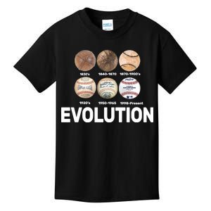 Evolution Of Baseball Kids T-Shirt