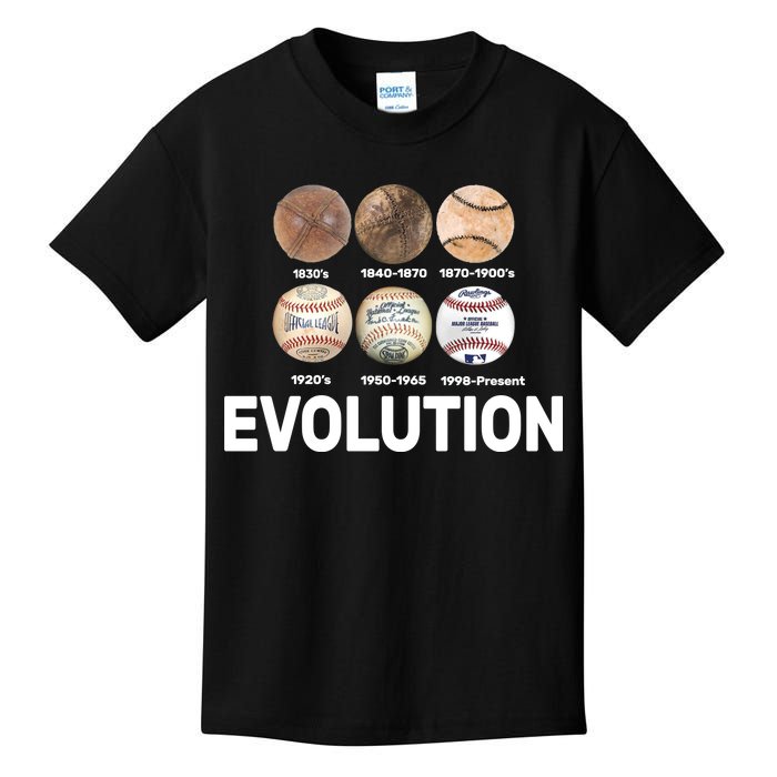 Evolution Of Baseball Kids T-Shirt