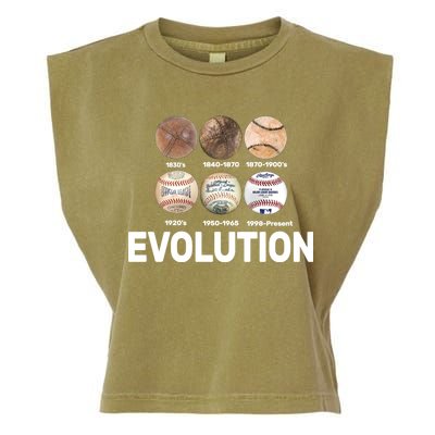 Evolution Of Baseball Garment-Dyed Women's Muscle Tee