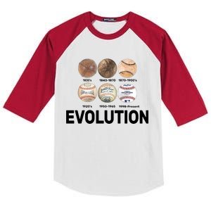 Evolution Of Baseball Kids Colorblock Raglan Jersey