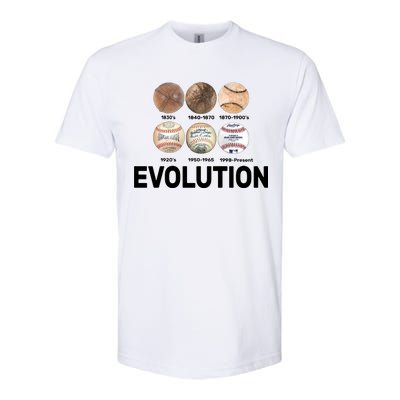 Evolution Of Baseball Softstyle CVC T-Shirt