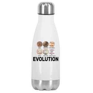 Evolution Of Baseball Stainless Steel Insulated Water Bottle