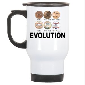 Evolution Of Baseball Stainless Steel Travel Mug