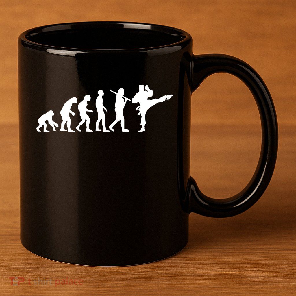 Evolution of Karate 11oz C Handle Ceramic Mug