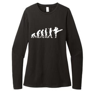 Evolution of Karate Womens CVC Long Sleeve Shirt