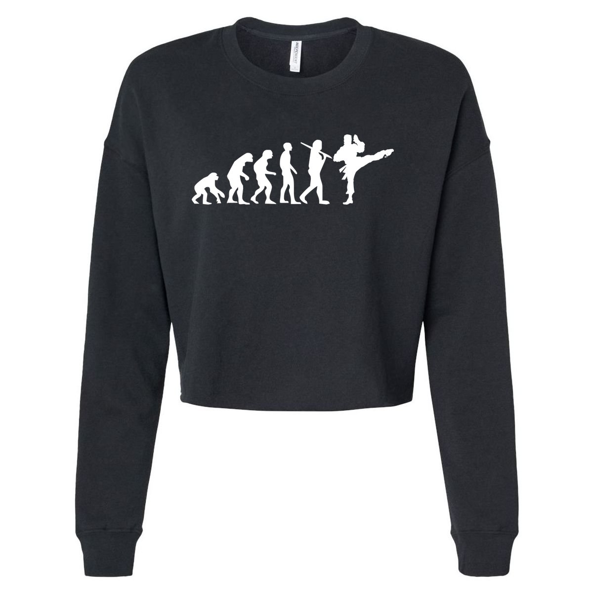 Evolution of Karate Cropped Pullover Crew