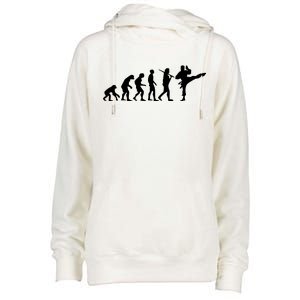 Evolution of Karate Womens Funnel Neck Pullover Hood