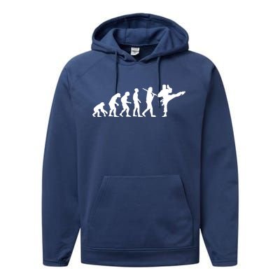 Evolution of Karate Performance Fleece Hoodie