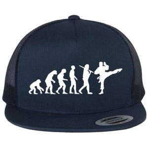 Evolution of Karate Flat Bill Trucker Hat