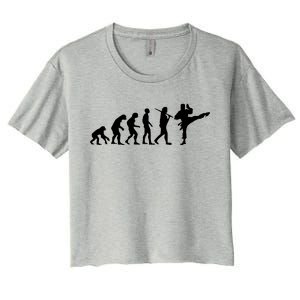 Evolution of Karate Women's Crop Top Tee