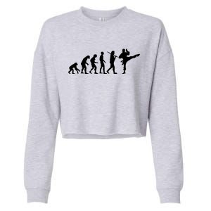 Evolution of Karate Cropped Pullover Crew