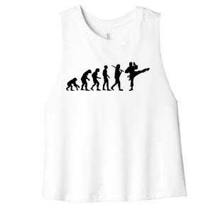 Evolution of Karate Women's Racerback Cropped Tank