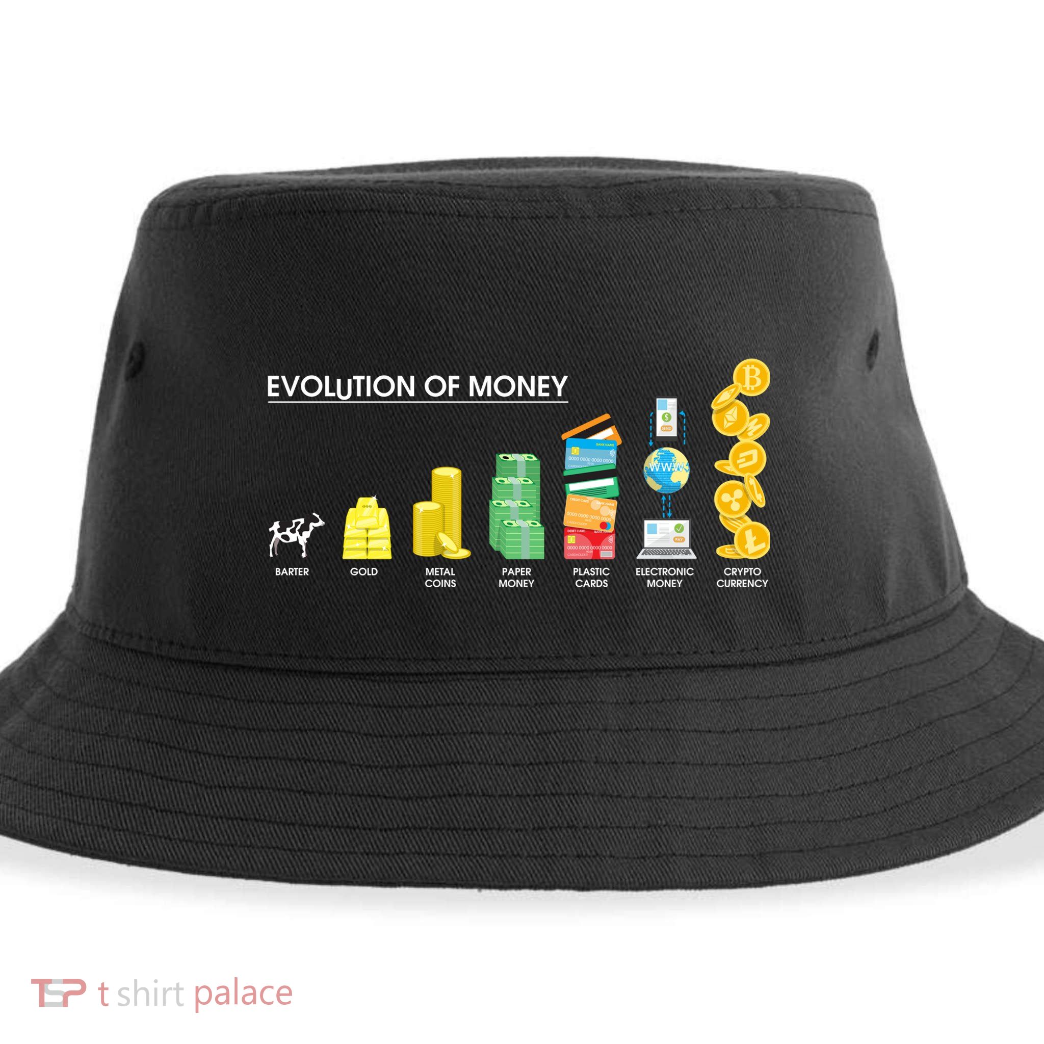 Evolution of Money Sustainable Bucket Hat