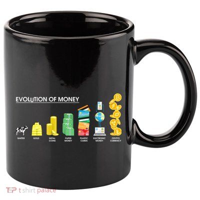 Evolution of Money 11oz C Handle Ceramic Mug