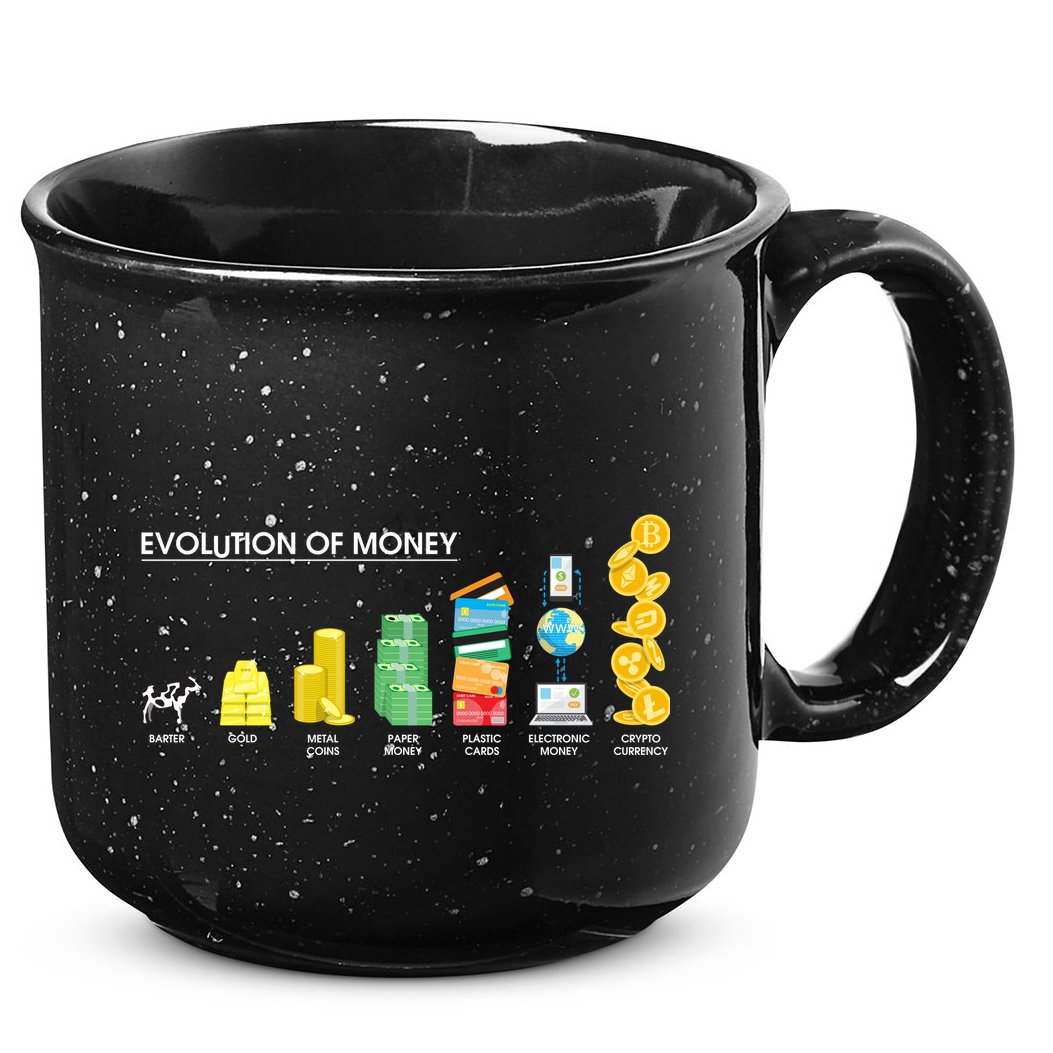Evolution of Money 15oz Campfire Ceramic Mug