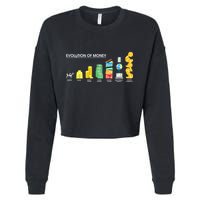 Evolution of Money Cropped Pullover Crew