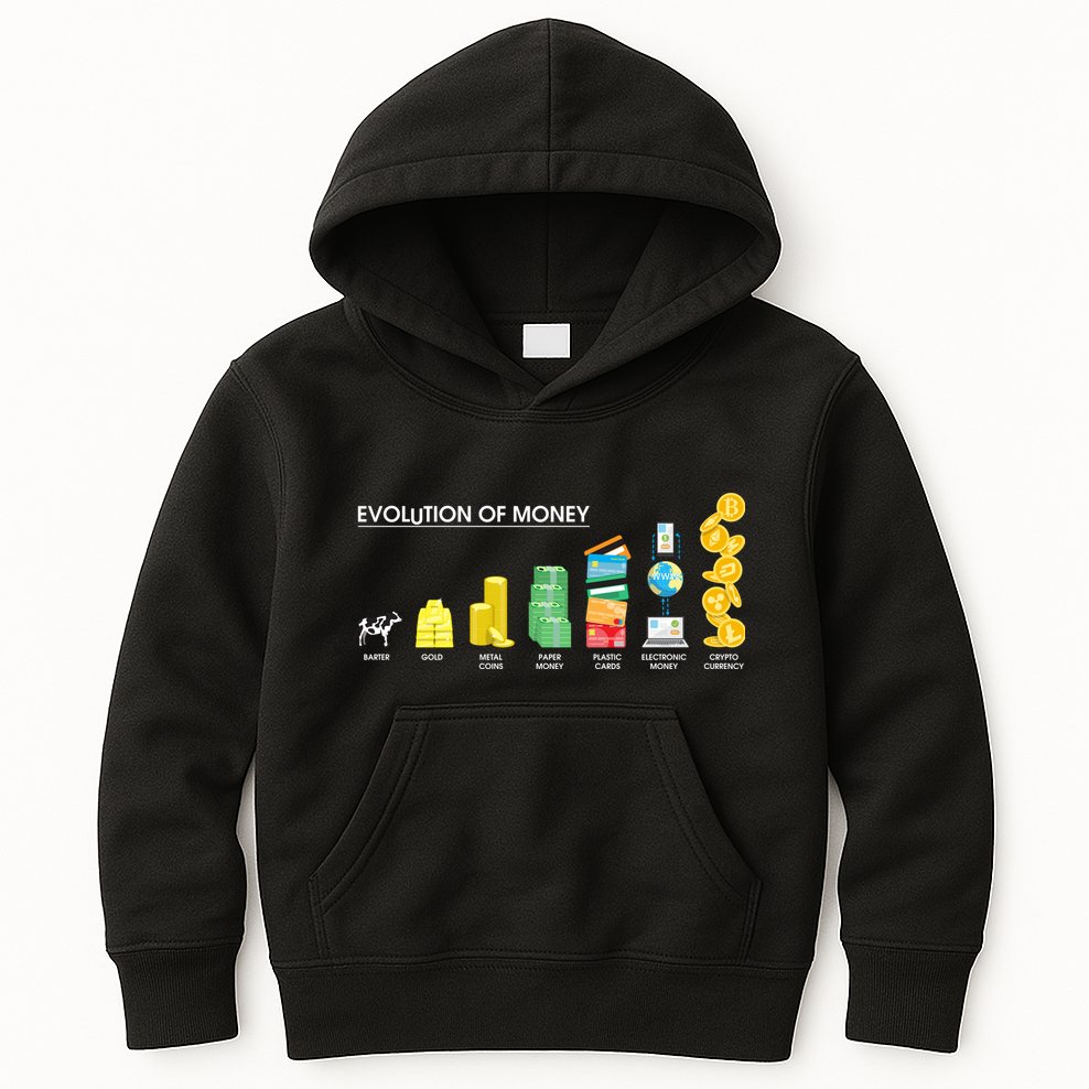 Evolution of Money Kids Hoodie