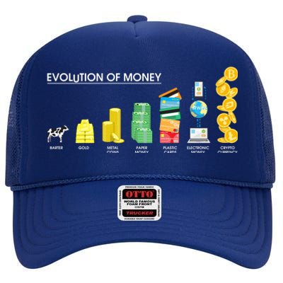 Evolution of Money High Crown Mesh Back Trucker Hat