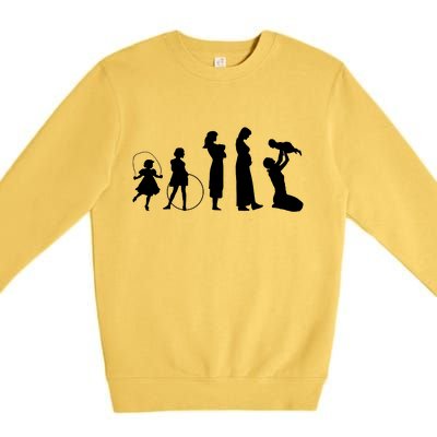 Evolution Of Mother Premium Crewneck Sweatshirt