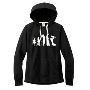 Evolution Of Mother Women's Fleece Hoodie