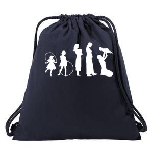 Evolution Of Mother Drawstring Bag